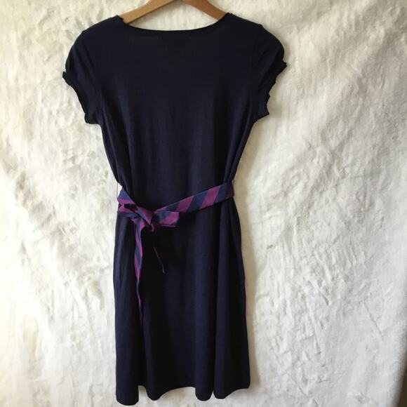 Ralph Lauren Girl Black Dress with Purple Belt - Picture 9 of 15